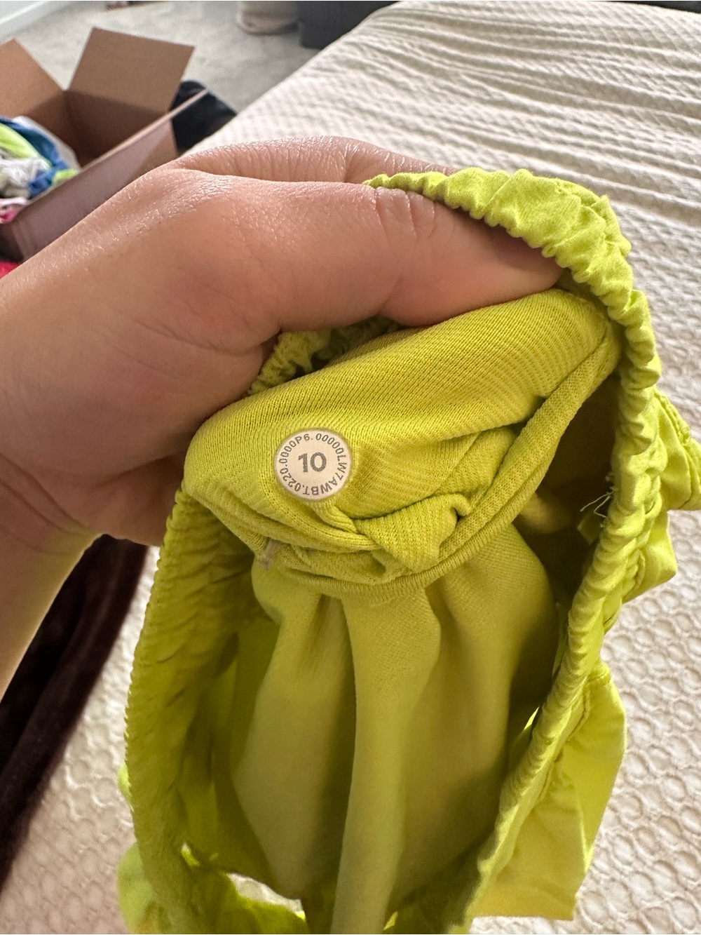 lululemon athletica Neon Lime Running Shorts - Picture 4 of 4